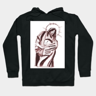 Jesus Christ hugging a woman Hoodie